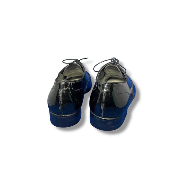 Bally Men’s Patent Leather Derby Shoes 9 US / 8 EU Black Made in Italy Switzerla - Picture 8 of 12